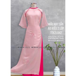 Áo Dài Phom Trẻ 2 Lớp 4 Tà TTK2L642